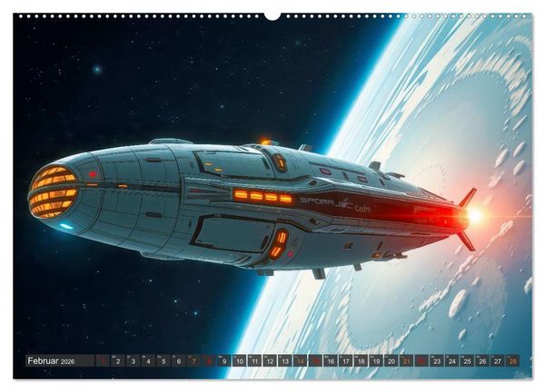 Produktbild: Generationsraumschiffe (Wandkalender 2026 DIN A2 quer), CALVENDO Monatskalender