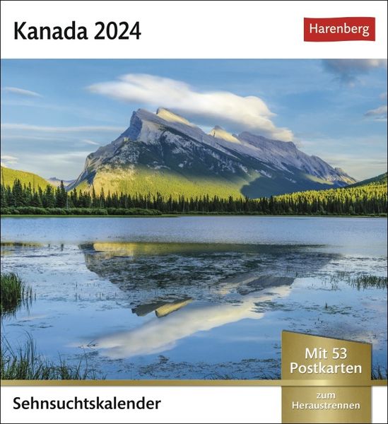 'Kanada Sehnsuchtskalender 2024' 'Postkartenkalender