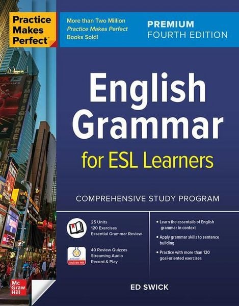 Produktbild: Practice Makes Perfect: English Grammar for ESL Learners, Premium Fourth Edition