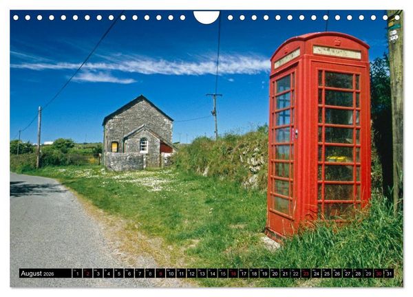 Produktbild: Cornwall - Devon Somerset Dorset (Wandkalender 2026 DIN A4 quer), CALVENDO Monatskalender