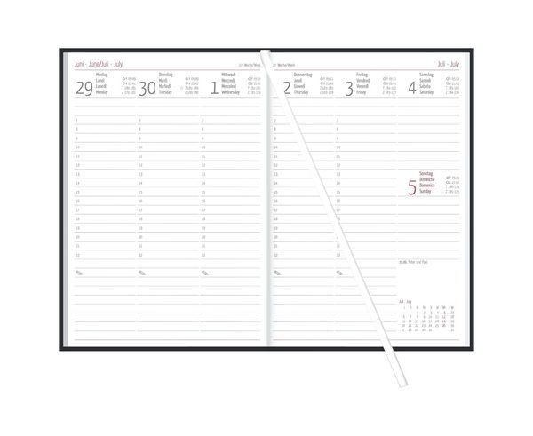 Produktbild: Wochenplaner Tucson schwarz A5 128 Seiten 2027
