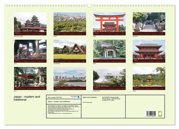 Produktbild: Japan - modern and traditional (Wall Calendar 2027 DIN A2 landscape), CALVENDO 12 Month Wall Calendar
