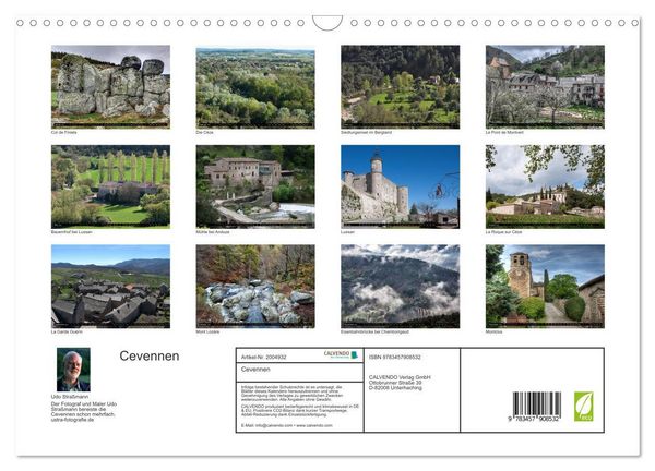 Produktbild: Cevennen (Wandkalender 2026 DIN A3 quer), CALVENDO Monatskalender
