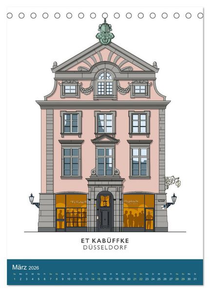 Produktbild: PROST! Bars und Kneipen in der D&uuml;sseldorfer Altstadt (Tischkalender 2026 DIN A5 hoch), CALVENDO Monatskalender