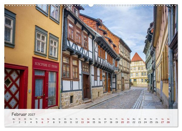 Produktbild: Quedlinburg - Die historische Altstadt (Wandkalender 2027 DIN A2 quer), CALVENDO Monatskalender