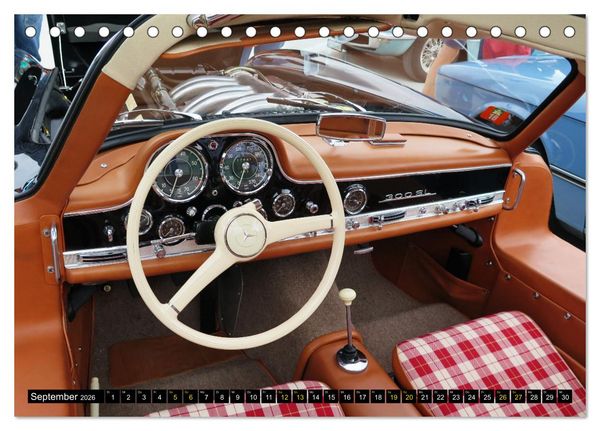 Produktbild: Mercedes SL Classics (Tischkalender 2026 DIN A5 quer), CALVENDO Monatskalender