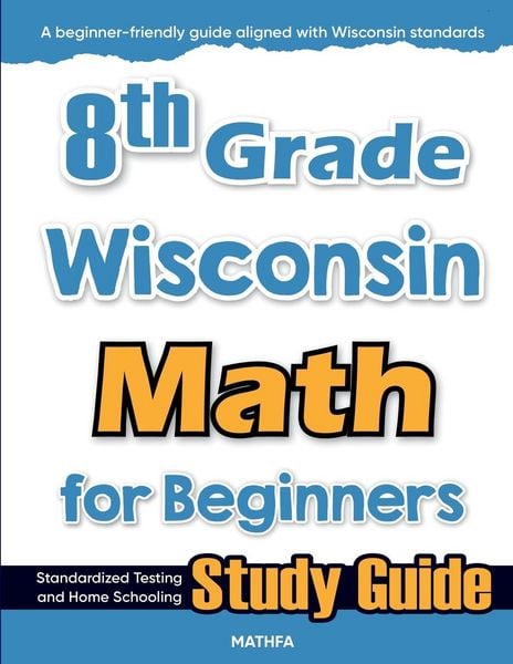 Produktbild: 8th Grade Wisconsin Math for Beginners