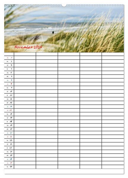 Produktbild: JUIST - DIE NORDSEEINSEL (hochwertiger Premium Wandkalender 2026 DIN A2 hoch), Kunstdruck in Hochglanz