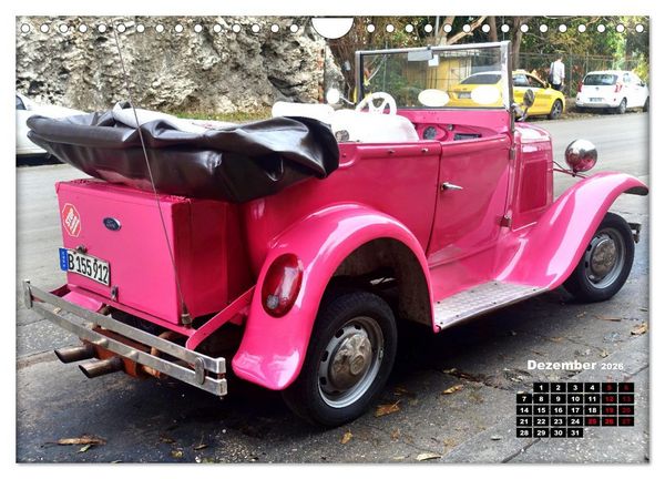 Produktbild: Pink Lady - Ford Modell A in Havanna (Wandkalender 2026 DIN A4 quer), CALVENDO Monatskalender