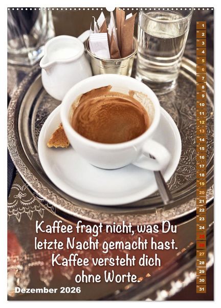 Produktbild: Kaffeestunde: Die Welt der Baristas (hochwertiger Premium Wandkalender 2026 DIN A2 hoch), Kunstdruck in Hochglanz