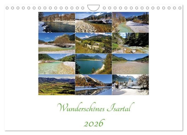 Wunderschönes Isartal 2026 (Wandkalender 2026 DIN A4 quer), CALVENDO Monatskalender