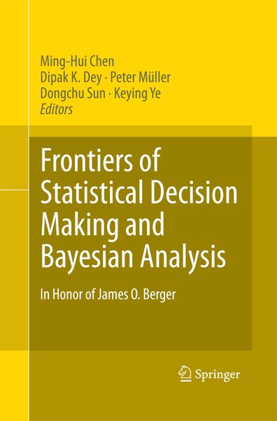 Produktbild: Frontiers of Statistical Decision Making and Bayesian Analysis
