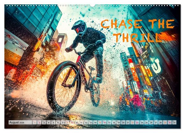 Produktbild: BMX - Coole Slogans (Wandkalender 2026 DIN A2 quer), CALVENDO Monatskalender