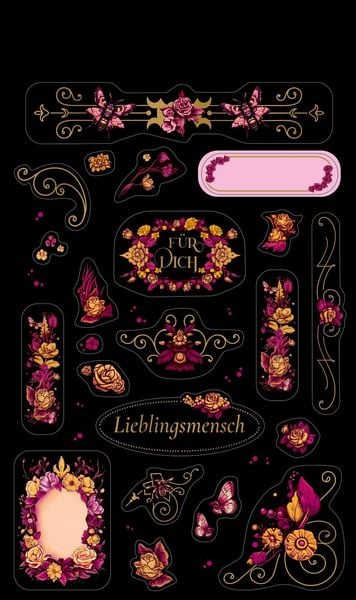 Produktbild: Stickerbogen mit 100 Stickern