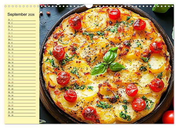 Produktbild: Herzhafte Kartoffeln. Leckeres aus der Super-Knolle (Wandkalender 2026 DIN A3 quer), CALVENDO Monatskalender