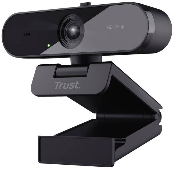 Produktbild: Trust TW-200 ECO Full HD-Webcam 1920 x 1080 Pixel Standfu&szlig;, Klemm-Halterung