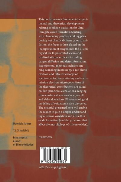 Produktbild: Fundamental Aspects of Silicon Oxidation