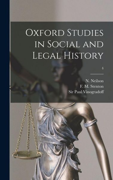 Produktbild: Oxford Studies in Social and Legal History; 4