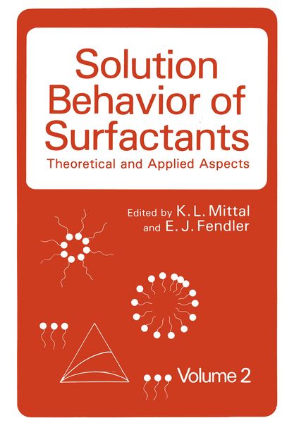 Produktbild: Solution Behavior of Surfactants
