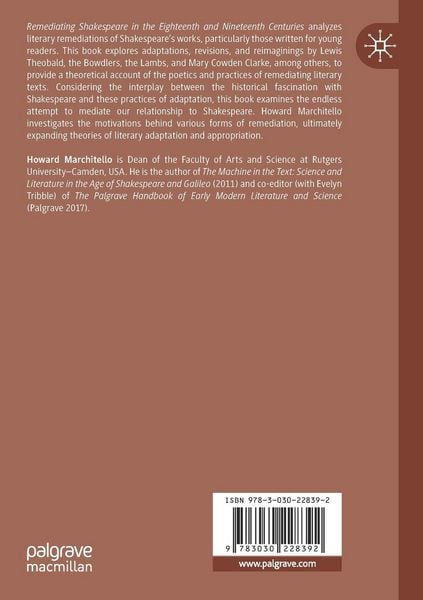 Produktbild: Remediating Shakespeare in the Eighteenth and Nineteenth Centuries