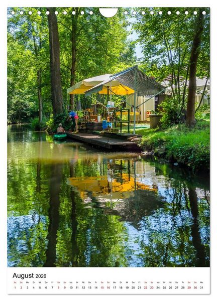 Produktbild: SPREEWALD Idylle und Historie (Wandkalender 2026 DIN A4 hoch), CALVENDO Monatskalender