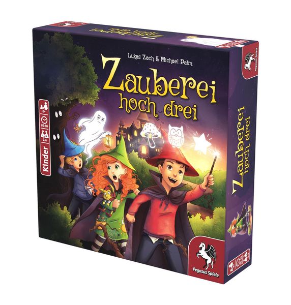 Produktbild: Pegasus - Zauberei hoch drei, W&uuml;rfelspiel, Kinderspiel, Lernspiel