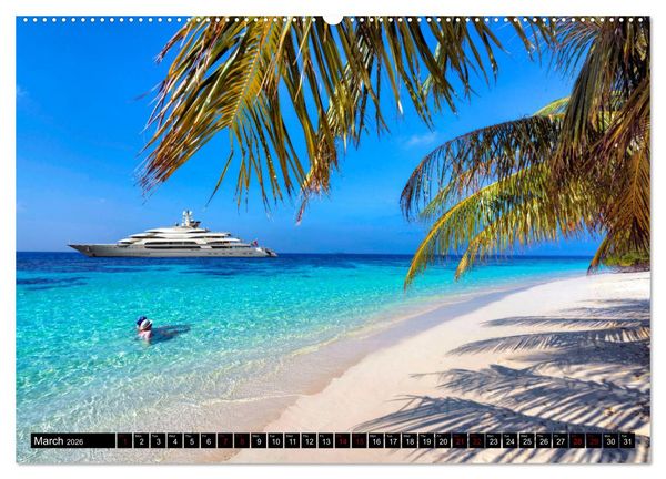 Produktbild: SUPERYACHTS (High Quality Premium Wall Calendar 2026 DIN A2 landscape),CALVENDO 12 Month Wall Calendar