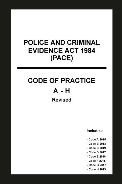 Produktbild: Police and Criminal Evidence Act 1984 (PACE) Codes of Practice A-H