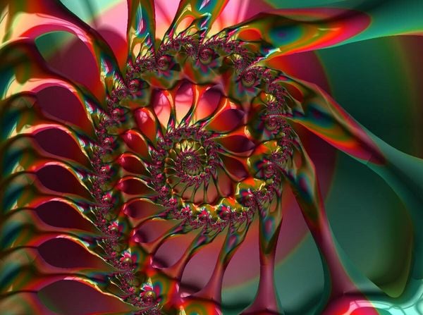 Produktbild: Red Flower Petal Spiral (Puzzle)