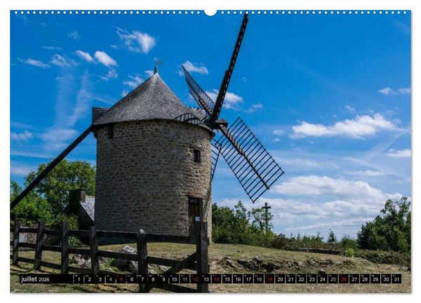 Produktbild: Bretagne Un r&ecirc;ve en couleurs (Calendrier mural 2026 DIN A2 vertical) calendrier de bureau