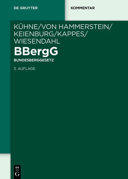 Produktbild: BBergG Bundesberggesetz