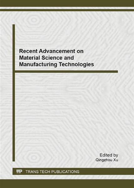 Produktbild: Recent Advancement on Material Science and Manufacturing Technologies