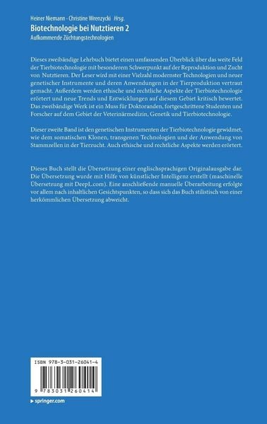 Produktbild: Biotechnologie bei Nutztieren 2