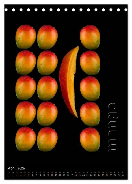 Produktbild: foodART - Fr&uuml;chte und Gem&uuml;se (Tischkalender 2026 DIN A5 hoch), CALVENDO Monatskalender