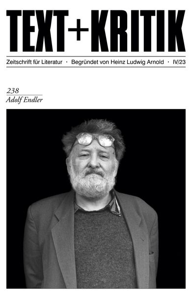 Produktbild: TEXT + KRITIK 238 - Adolf Endler