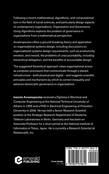 Produktbild: Organization and Governance Using Algorithms