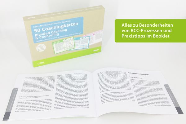 Produktbild: 50 Coachingkarten Blended Coaching & Counseling