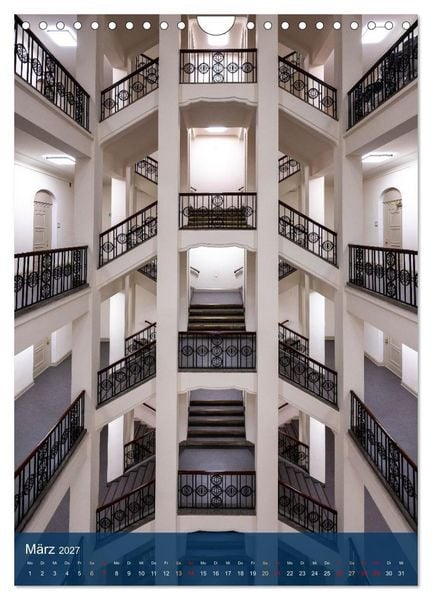 Produktbild: Treppenhauspoesie &ndash; Architektur im Aufstieg (Wandkalender 2027 DIN A4 hoch), CALVENDO Monatskalender