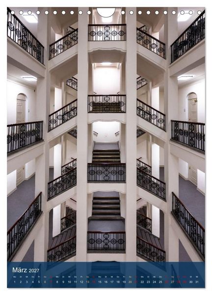 Produktbild: Treppenhauspoesie &ndash; Architektur im Aufstieg (Wandkalender 2027 DIN A4 hoch), CALVENDO Monatskalender