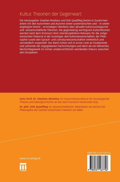 Produktbild: Kultur. Theorien der Gegenwart