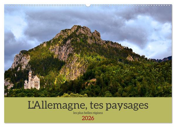 L'Allemagne, tes paysages (Calendrier mural 2026 DIN A2 vertical), CALVENDO calendrier mensuel