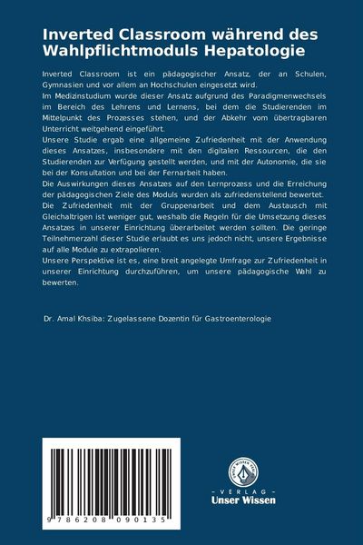 Produktbild: Inverted Classroom w&auml;hrend des Wahlpflichtmoduls Hepatologie