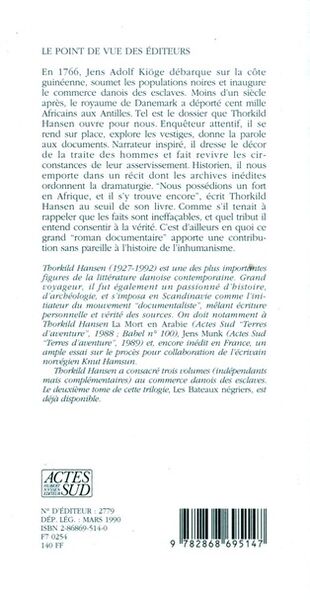 Produktbild: La c&ocirc;te des esclaves
