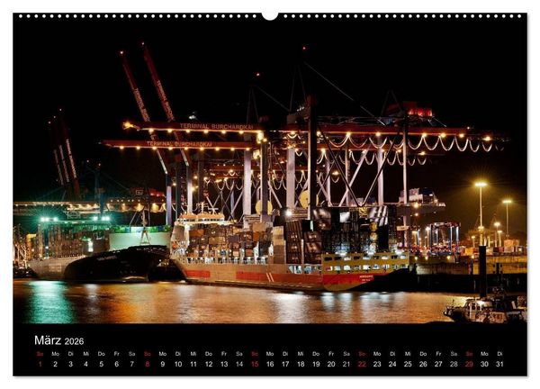 Produktbild: Hamburgs N&auml;chte (Wandkalender 2026 DIN A2 quer), CALVENDO Monatskalender