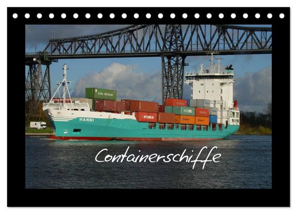 Produktbild: Containerschiffe (Tischkalender 2026 DIN A5 quer), CALVENDO Monatskalender