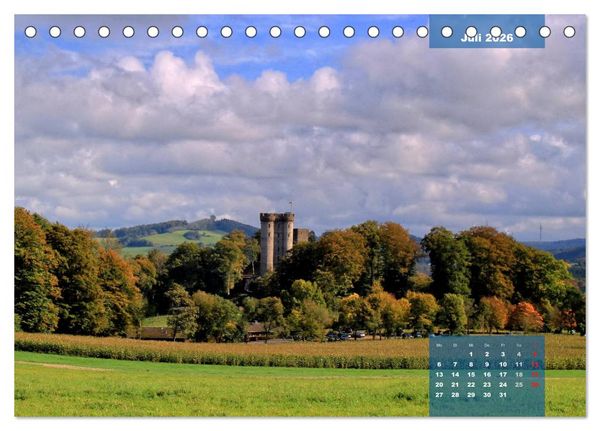 Produktbild: Die Eifel und ihre Regionen - Die Vulkaneifel (Tischkalender 2026 DIN A5 quer), CALVENDO Monatskalender