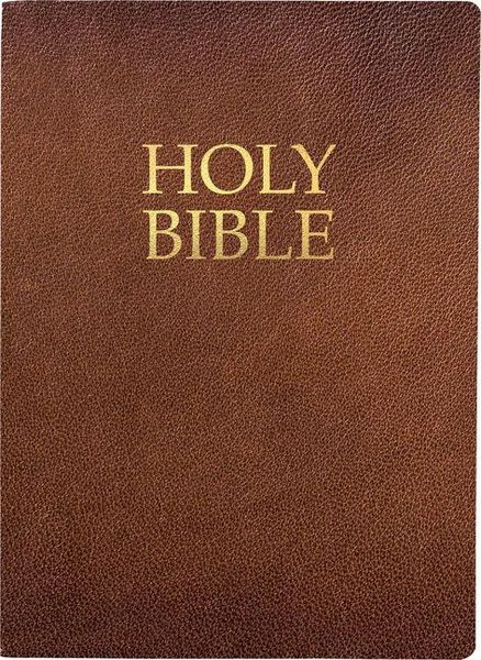 Produktbild: Kjver Holy Bible, Large Print, Acorn Bonded Leather, Thumb Index