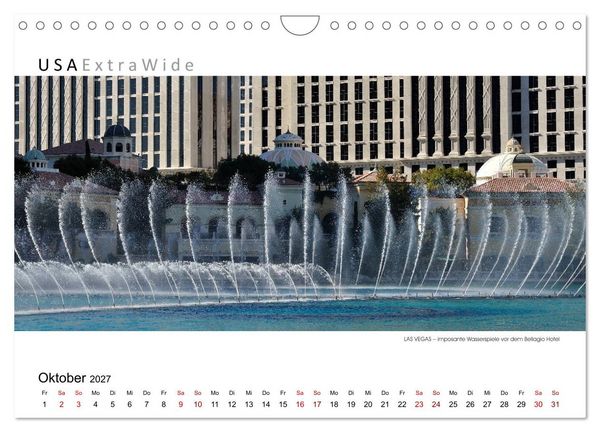Produktbild: Impressionen aus LAS VEGAS (Wandkalender 2027 DIN A4 quer), CALVENDO Monatskalender
