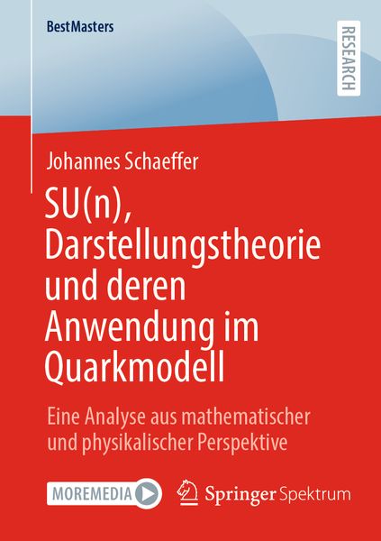 Produktbild: SU(n), Darstellungstheorie und deren Anwendung im Quarkmodell
