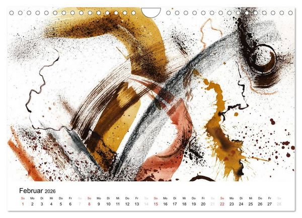 Produktbild: Abstrakte Aquarelle (Wandkalender 2026 DIN A4 quer), CALVENDO Monatskalender